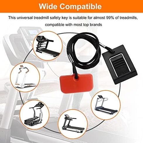 Treadmill Universal Safety Key for NordicTrack, Proform, Image, Weslo, Reebok, Epic, Golds Gym, Freemotion, and Healthrider Treadmills in Kuwait