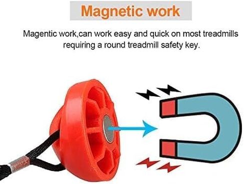 Treadmill Universal Safety Key for NordicTrack, Proform, Image, Weslo, Reebok, Epic, Golds Gym, Freemotion, and Healthrider Treadmills in Kuwait