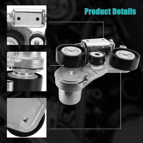 ‎12663047 Belt Tensioner Assembly with Pulley (2.4L L4) For Buick LaCrosse Regal 2012-2016,For Chevrolet Impala 2014,Malibu 2008-2010 2013 2014,For Saturn Aura Vue 2007-2009 12655192 12633829 in Saudi Arabia