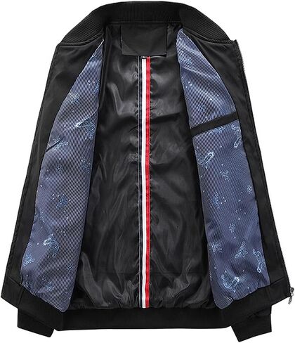 Jinsha Mens Lightweight Bomber Windbreaker Jacket Fall/Spring Stylish Casual Outdoor Waterproof Softshell Zipper Jackets in Saudi Arabia
