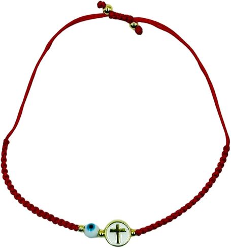 Lucky Red String Bracelet for Women Men Evil Eye Cross Bracelets Kabbalah String Bracelet Handmade Braided Rope Bracelets Jewelry Gift in Saudi Arabia