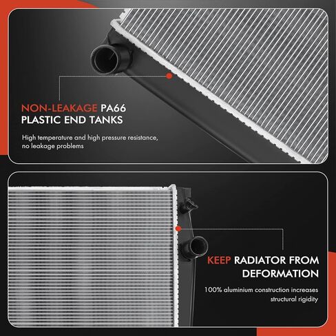 A-Premium Engine Coolant Radiator Assembly Compatible with Toyota RAV4 2009 2010 2011 2012 2013 2014 2015, L4 2.5L, Replace# 164000V030, 8012891 in Saudi Arabia