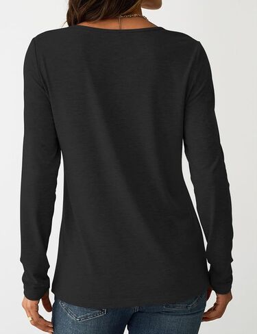 قمصان NORACORA بأكمام طويلة للنساء تونيك مطوي بلوزات أساسية أنيقة بلوزات عمل غير رسمية فضفاضة عصرية موضة خريف 2025 in Kuwait