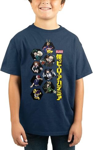 Youth Boys My Hero Academia Anime Cartoon Characters Blue Tee in Saudi Arabia