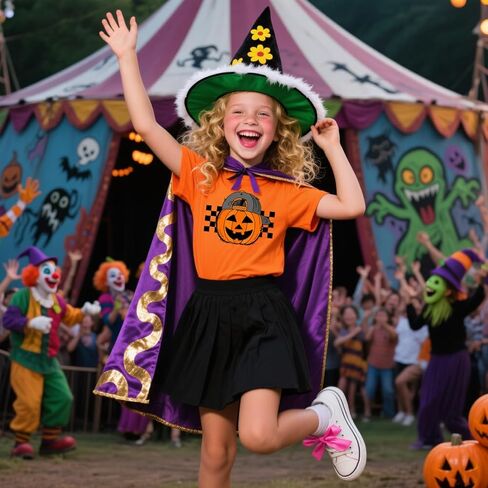 قمصان للأولاد والبنات للهالوين للأطفال الصغار بأكمام قصيرة تي شيرت Monster Truck Ghost Pumpkin تي شيرت علوي من 2 إلى 7 سنوات in Kuwait