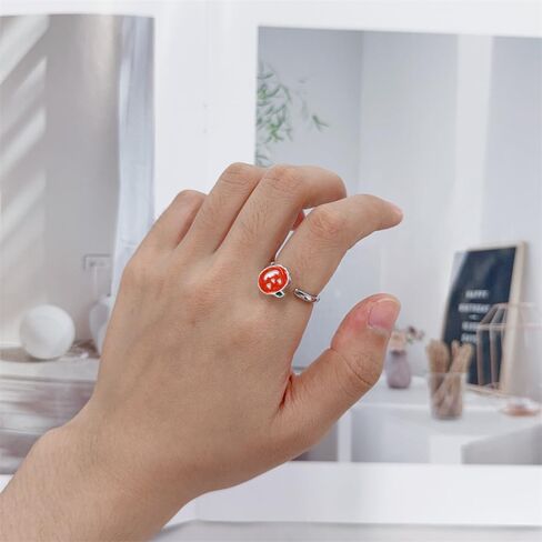 Pumpkin Rotating Fidget Ring Adjustable Halloween Statement Band Cute Spinner Adjustable Stacking Rings Anxiety Stress Relief Jewelry for Women Niece Daughter Festival Party in Saudi Arabia