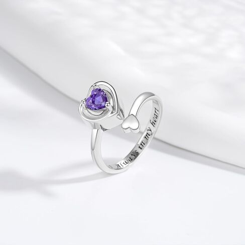 925 Sterling Silver Heart Urn Rings for Ashes for Women Adjustable Cremation Urn Ring for Ashes Keepsake Memorial Jewelry in Kuwait
