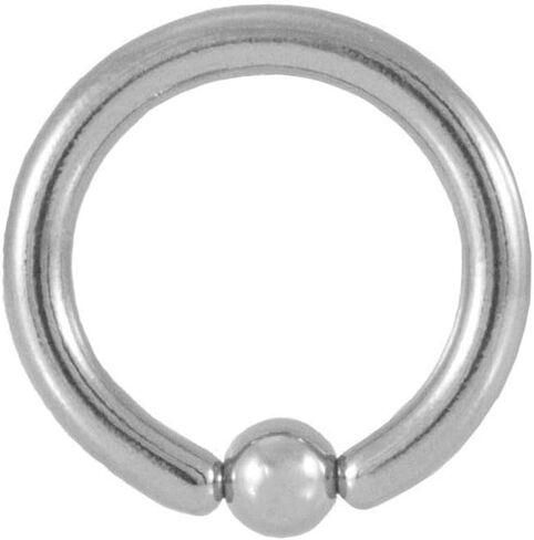 IMPLANT GRADE G23 Titanium 18G 16G 14G Captive Bead Ring 8mm 10mm 12mm Nose Rings Hoop Helix Daith Cartilage Tragus Earrings Nipple Eyebrow Piercing Jewelry in Saudi Arabia