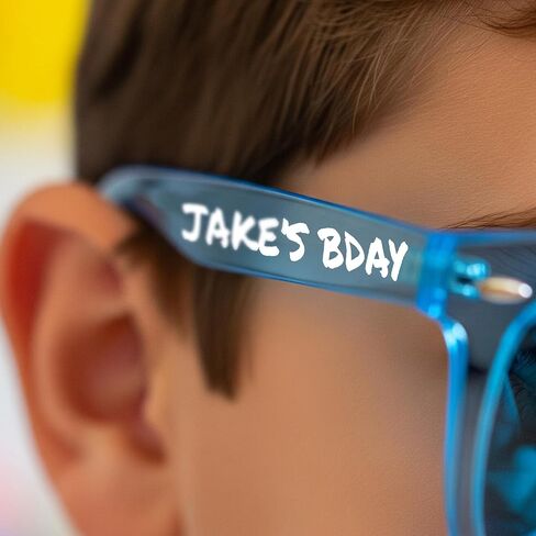 Personalized Children's Sunglasses with UV400 Protection – Custom Message Sunglasses for Birthday Parties, Field Trips, and Party Favors in Saudi Arabia