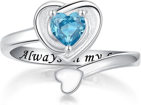 925 Sterling Silver Heart Urn Rings for Ashes for Women Adjustable Cremation Urn Ring for Ashes Keepsake Memorial Jewelry in Kuwait