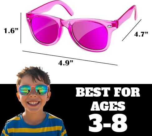 Personalized Children's Sunglasses with UV400 Protection – Custom Message Sunglasses for Birthday Parties, Field Trips, and Party Favors in Saudi Arabia
