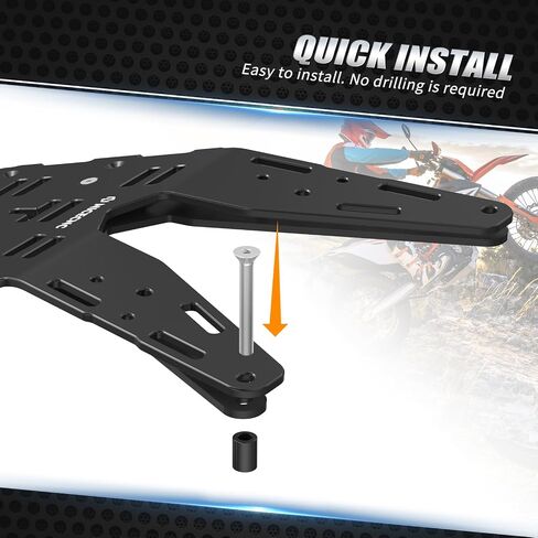 NICECNC Black Motorcycle Rear Luggage Rack Cargo Rack Luggage Shelf Compatible with 690 Enduro R 2019 2020 2021 2022 2023, Compatible with GasGas ES/SM 700 2022 2023 in Saudi Arabia