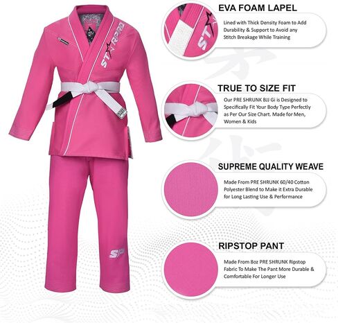 Starpro Ronin المنكمش مسبقًا Jiu Jitsu Gi، BJJ Gi للرجال العديد من المقاسات والألوان للرجال BJJ Gi، البرازيلي Jiu Jitsu Gi، Gi BJJ in Saudi Arabia