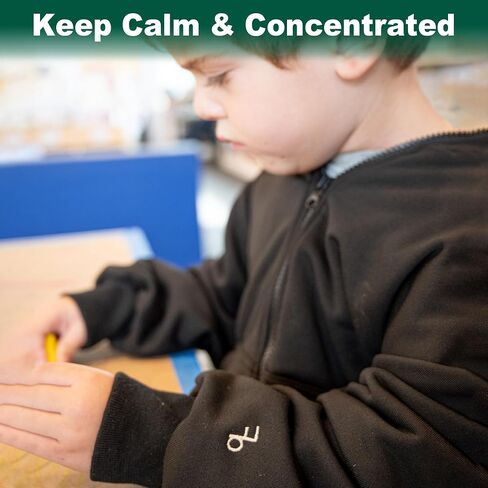 Flutterby Kids Weighted Zip-Up Hoodie Sweatshirt Black, Discreet Soothing Sensory & Calming Solution in Saudi Arabia