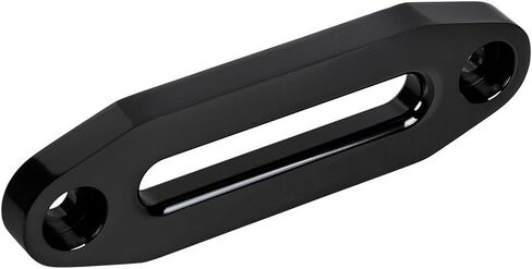 Astra Depot Anodized Black 6" x 2" Hawse Fairlead Aluminum 3500-5500lbs and Black Rubber Winch Rope Stopper for Off-Road ATV UTV Truck 4x4 Synthetic Winch Rope in Saudi Arabia