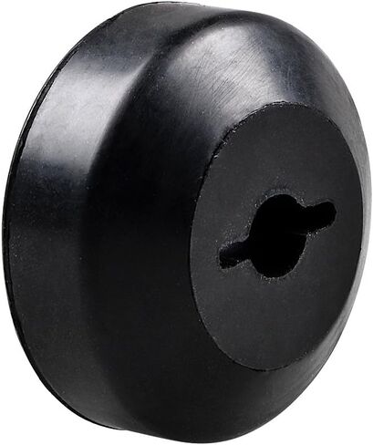 Astra Depot Anodized Black 6" x 2" Hawse Fairlead Aluminum 3500-5500lbs and Black Rubber Winch Rope Stopper for Off-Road ATV UTV Truck 4x4 Synthetic Winch Rope in Saudi Arabia