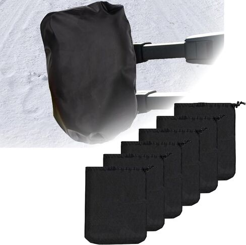 2Pcs Side Mirror Covers, Waterproof Car Side Mirror Protection for Snow, Ice, Bird Droppings - Suit Fit for Trucks, Winter Rearview Guard, Auto Exterior Accessories with Drawstrings in Saudi Arabia