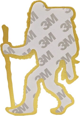 Bigfoot Camping Emblem – 3D Metal Sasquatch Badge for Cars, Campers, and Coolers (Silver) in Saudi Arabia