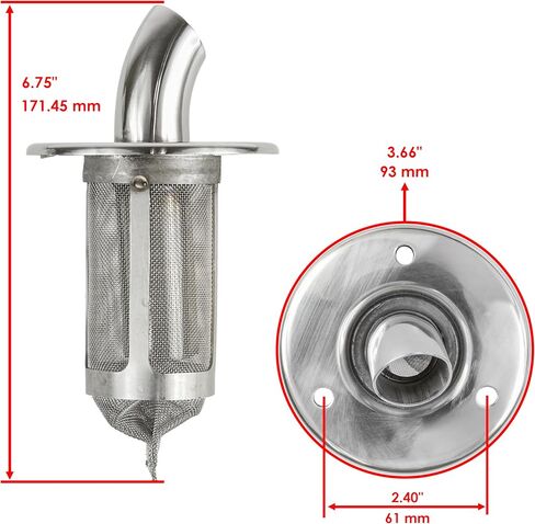 Caltric Exhaust Muffler Spark Arrester Outlet Compatible with Yamaha 5KM-14752-00-00 in Saudi Arabia