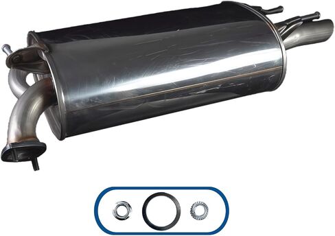 Rear Muffler fits: 2004-2009 Toyota Prius 1.5L Replacement Parts,T-TP01 in Saudi Arabia