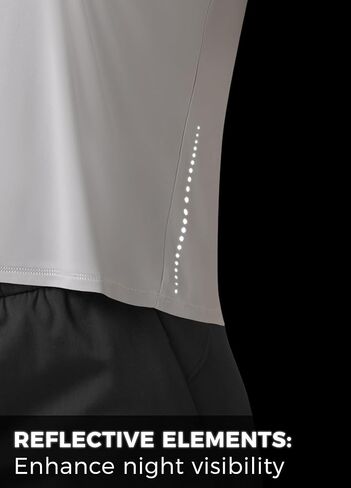 Women's Quick Dry Workout Tops Cropped Split Back Shirts with Reflective Lightweight Gym Wear in Saudi Arabia