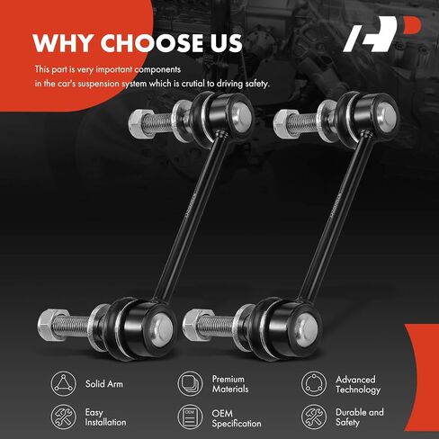 A-Premium 2 x Front Sway Bar Links Stabilizer Bar Links, Compatible with Cadillac SRX 2004-2009, CTS 2008-2014, STS 2005-2011 in Saudi Arabia