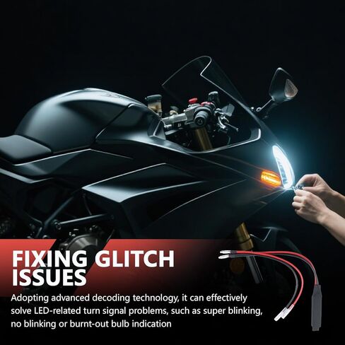 4 قطع إشارة الانعطاف LED للدراجات النارية، مقاومات الحمل العملية LED أجزاء إشارة الانعطاف لحل مشكلات إشارات الانعطاف للدراجات النارية، مصابيح LED 12 فولت 10 وات تتحول إلى مقاوم الإشارات in Kuwait