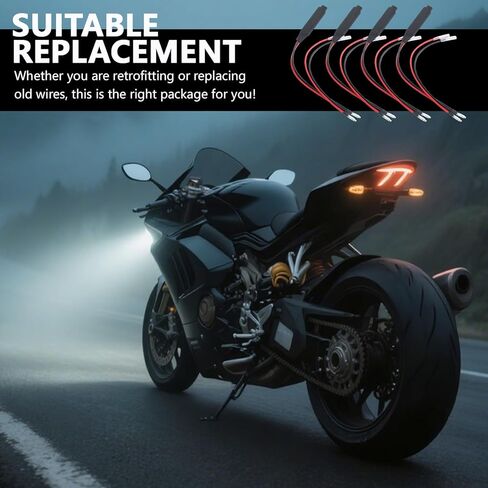 4 قطع إشارة الانعطاف LED للدراجات النارية، مقاومات الحمل العملية LED أجزاء إشارة الانعطاف لحل مشكلات إشارات الانعطاف للدراجات النارية، مصابيح LED 12 فولت 10 وات تتحول إلى مقاوم الإشارات in Kuwait