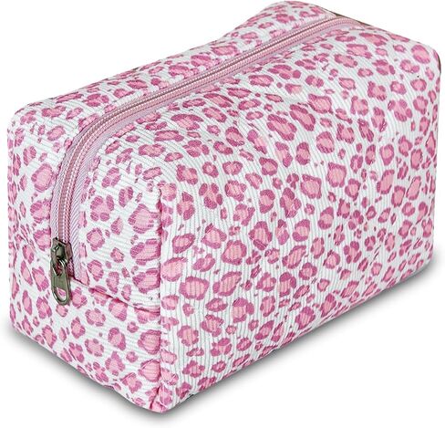 Quilted Makeup Pouch,Cotton Puffy Makeup Bag, Coquette Cosmetic Bag for Women and Girls, Aesthetic Organizer Bag, Cute Flower Travel Toiletry Bag in Saudi Arabia