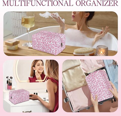 Quilted Makeup Pouch,Cotton Puffy Makeup Bag, Coquette Cosmetic Bag for Women and Girls, Aesthetic Organizer Bag, Cute Flower Travel Toiletry Bag in Saudi Arabia