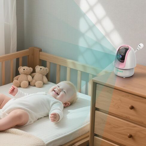 Video Baby Monitor, 2000ft Long Range, Enhanced Signal Stability, No WiFi, 5" HD Screen, 28-Hour 5000mAh, 1080p Camera, Super Clear Night Vision, 2-Way Audio, Cry | Motion Alarm, PTZ in Saudi Arabia