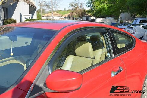لسيارة هوندا أكورد 2Dr كوبيه 2008-2012 | أقنعة EOS على شكل قناة مدخنة ملونة JDM أقنعة فتحة التهوية الجانبية حاجبات حماية المطر in Saudi Arabia