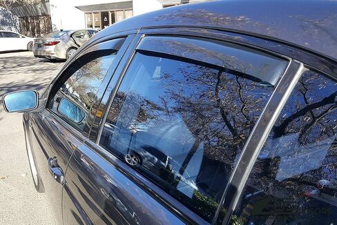 for 2004-2008 Acura TL | EOS Visors JDM in-Channel Style Smoke Tinted Side Vents Window Deflectors Rain Guard in Saudi Arabia