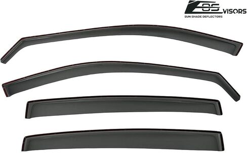 for 2004-2008 Acura TL | EOS Visors JDM in-Channel Style Smoke Tinted Side Vents Window Deflectors Rain Guard in Saudi Arabia