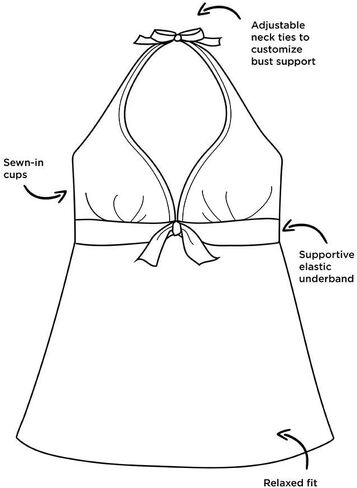 Swimsuits For All Halter Tankini Set in Saudi Arabia