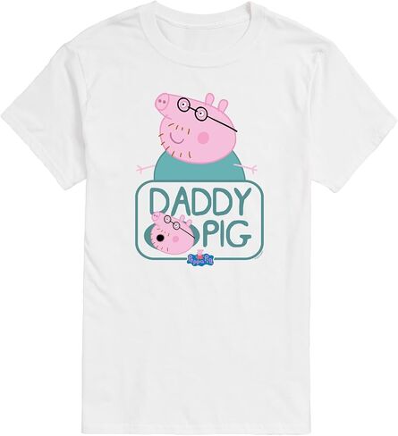 Peppa Pig - Daddy Pig - تي شيرت رجالي برسومات بأكمام قصيرة in Saudi Arabia
