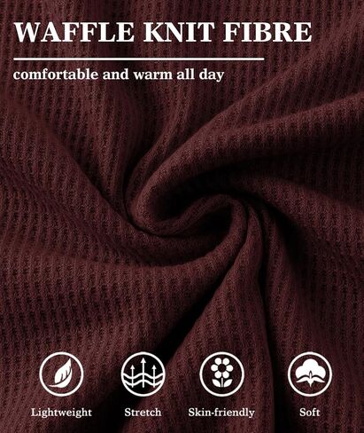 PRIVIMIX Mens Waffle Henley Long Sleeve Cotton Casual T-Shirt Fashion Three Button Pullover with Pocket in Saudi Arabia