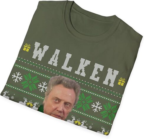 Walken in A Winter Wonderland Unisex T-Shirt, Christopher Walken Fan Tee, Gift for Actor Lover, Funny Christmas Shirt, in Saudi Arabia