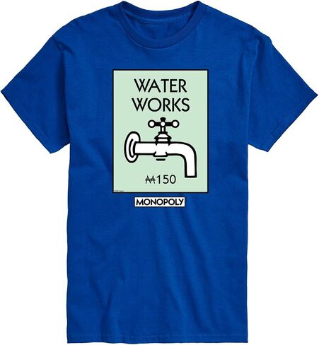 مونوبولي - Boardgame Waterworks - تي شيرت رجالي برسومات بأكمام قصيرة in Kuwait