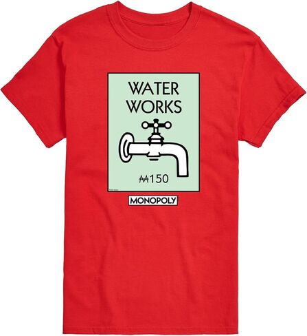 مونوبولي - Boardgame Waterworks - تي شيرت رجالي برسومات بأكمام قصيرة in Kuwait