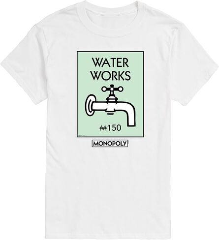 مونوبولي - Boardgame Waterworks - تي شيرت رجالي برسومات بأكمام قصيرة in Kuwait