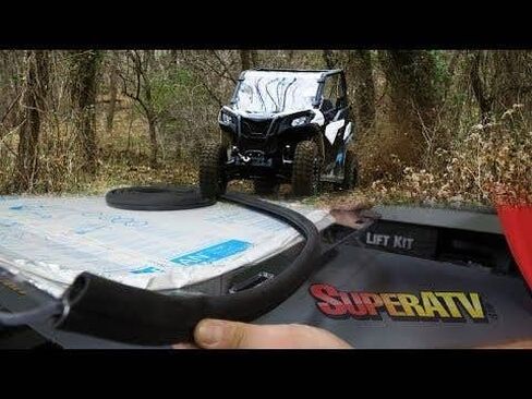 SuperATV Full Windshield compatible with Can-Am Maverick Trail in Saudi Arabia