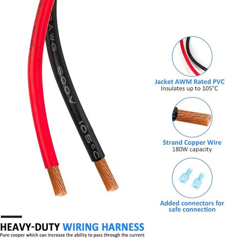 Wsays Light Bar Wiring Harness Push Button Switch Kit Compatible with Toyota 4Runner Sequoia Highlander Tacoma Tundra RAV4 Yaris Land Cruiser 2006-On in Saudi Arabia