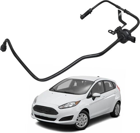 D2BZ9C047F Fuel Evaporative Emissions Vapor Canister Purge Valve Solenoid Hose Lines Compatible with 2014 2015 2016 2017 2018 2019 Ford Fiesta 1.6L Replaces # D2BZ-9C047-F in Saudi Arabia