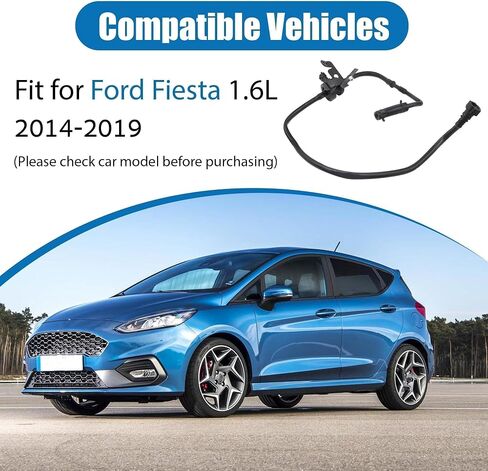 D2BZ9C047F Fuel Evaporative Emissions Vapor Canister Purge Valve Solenoid Hose Lines Compatible with 2014 2015 2016 2017 2018 2019 Ford Fiesta 1.6L Replaces # D2BZ-9C047-F in Saudi Arabia