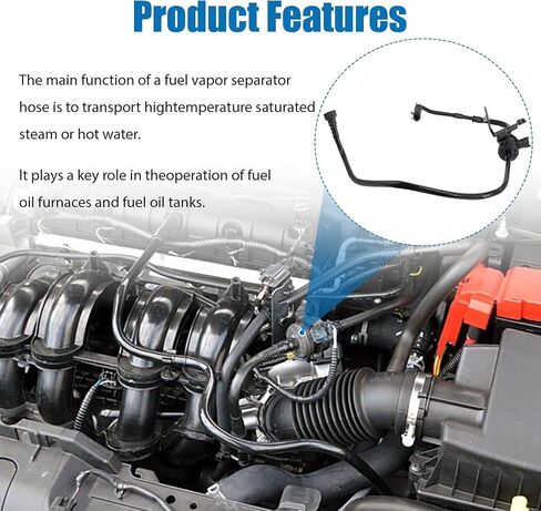 D2BZ9C047F Fuel Evaporative Emissions Vapor Canister Purge Valve Solenoid Hose Lines Compatible with 2014 2015 2016 2017 2018 2019 Ford Fiesta 1.6L Replaces # D2BZ-9C047-F in Saudi Arabia