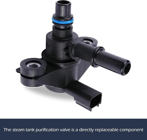Vapor Canister Valve – Vapor Emission Purification One-way Control Purge Valve with Rubber Ring, Standard Replacement 9U5Z9C915AB AU5Z-9C915-B 9U5Z-9C915-A, Compatible with Ford (Black) in Saudi Arabia