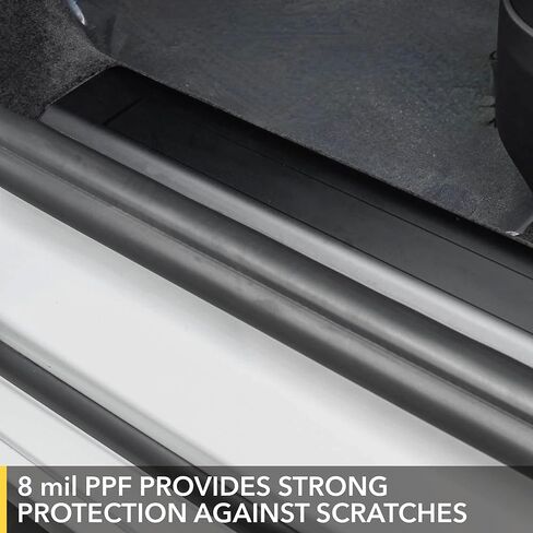 Door Sills PPF for Tesla Model S 2021-2026 Refresh Plaid & Long Range - Premium Self-Healing 8mil Paint Protection Film, Front Door Entries Only (Matte) in Saudi Arabia