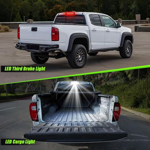 LED Third Brake Light Compatible With 2015-2025 Colorado/Canyon 2012-UP S10 High Mount 3rd Brake Cargo Light Red Housing Clear Lens in Kuwait