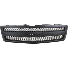 مجموعة الشبكة الأمامية Garage-Pro لسيارة شيفروليه سيلفرادو 1500 2007-2013 شاحنة شواء نمط هيكل جديد، أسود محكم GM1200578 in Kuwait